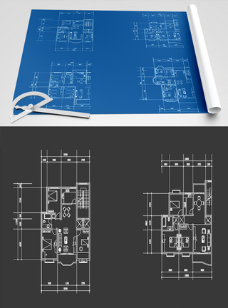 建筑户型图CAD图纸图片