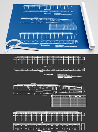 护栏CAD图纸素材图片