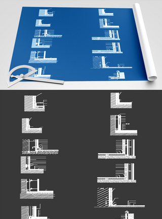 建筑节点CAD图纸素材图片
