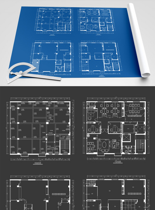 2021年大面积户型图办公空间设计图片