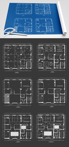 2021年大面积户型图办公空间设计图片