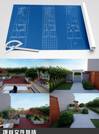 室内图别墅园林户外全套方案设计图纸全案设计模板