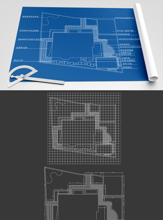 园林别墅原创CAD图纸素材图片