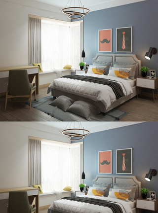 北欧家居卧室空间设计图片