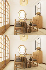 日式新中式会客区设计图片