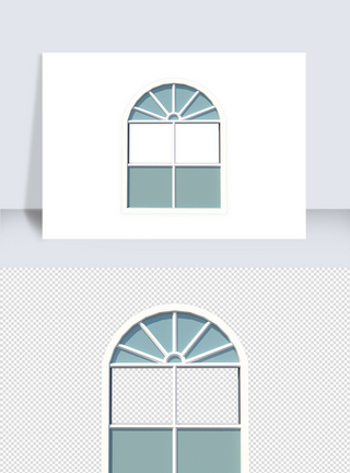 立体房门窗户su模型图片