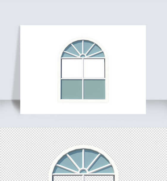 立体房门窗户su模型图片
