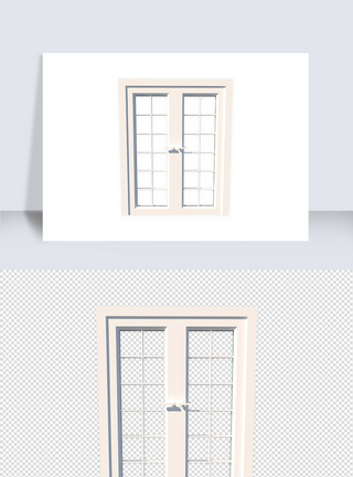 建筑模型立体房门窗户su模型模板