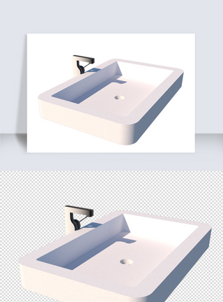 室内水池水池卫浴建模SU模型SU矢量图装修矢量图模板