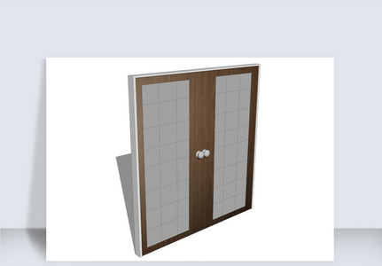 SU门su模型建模与渲染图SU模型图片