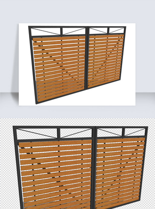 SU门su模型建模与渲染图SU模型图片