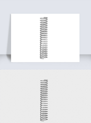 五金零件弹簧单体设计模板