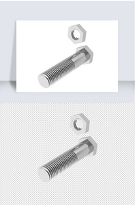 2021年五金零件螺丝钉螺丝帽单体设计图片