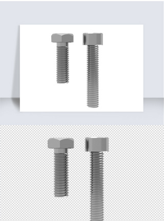 五金零件螺丝单体设计模板