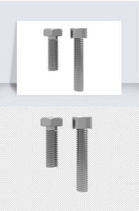 五金零件螺丝单体设计图片