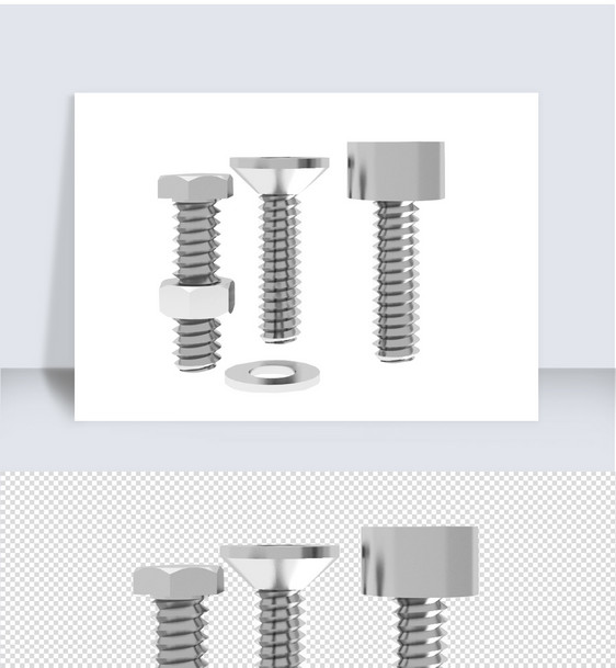 2021年五金零件螺丝单体设计图片