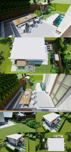 浦泰路园林设计CAD户外设计别墅SU设计图片