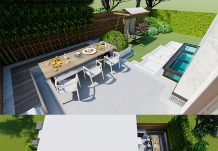 浦泰路园林设计CAD户外设计别墅SU设计高清图片
