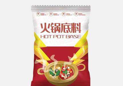 清新简约插画火锅底料食品包装.psd图片