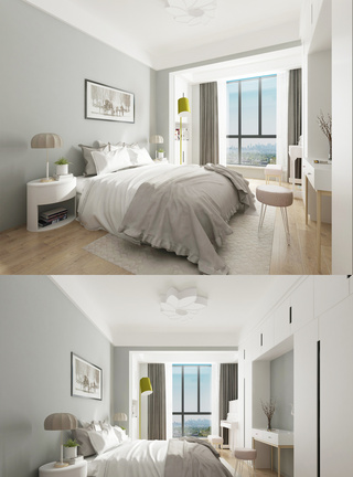 现代简约家装卧室空间设计图片