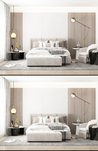 北欧家居卧室效果图设计图片