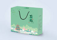 国潮风茶叶包装手提袋设计图片