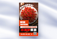 夏季小龙虾促销全屏海报图片