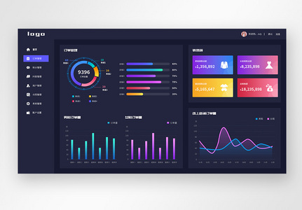 界面设计后台设计数据可视化设计高清图片