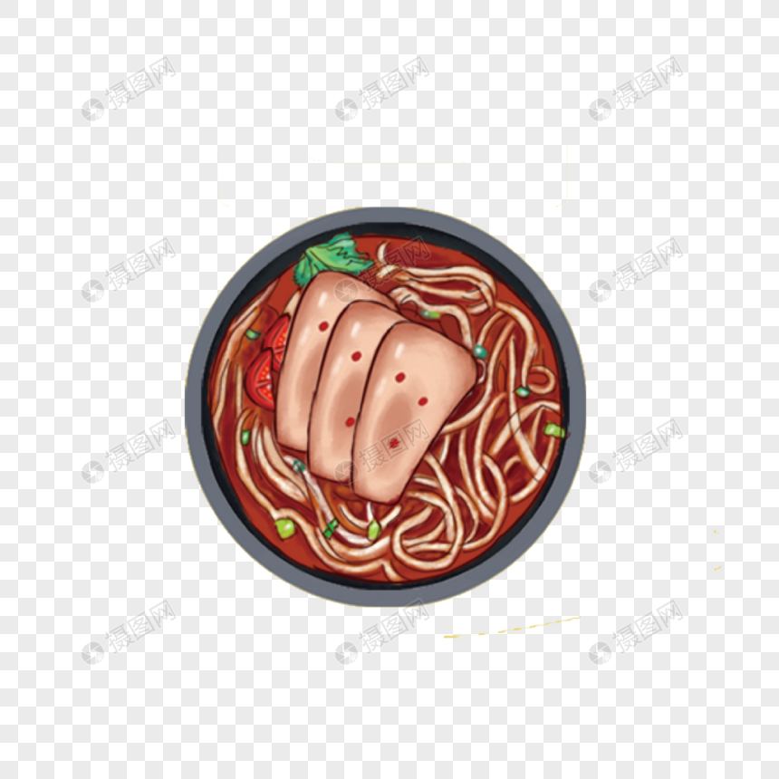 手绘/卡通元素 食物米线.