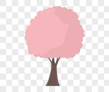 粉红色的树图片
