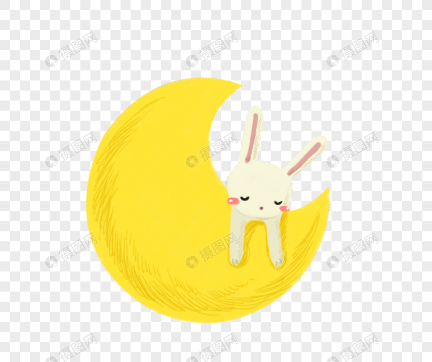 月亮上的兔子图片
