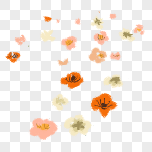 手绘花卉底纹图片
