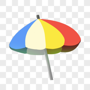 彩色的沙滩太阳伞高清图片