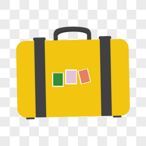 旅行箱黄色旅行箱高清图片