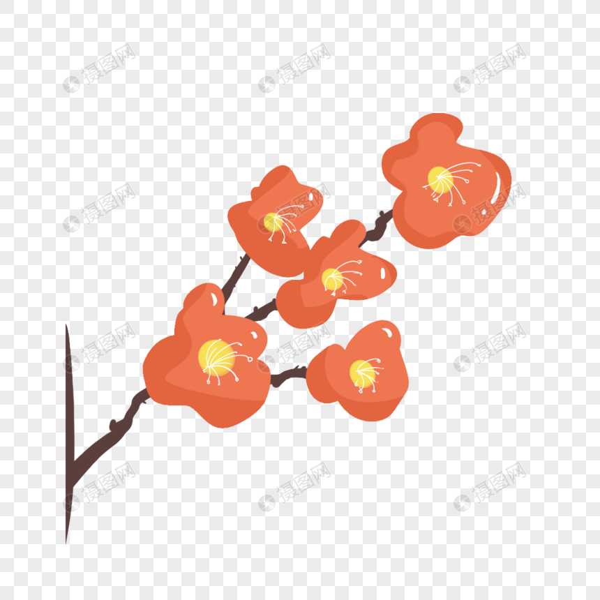 一枝梅花