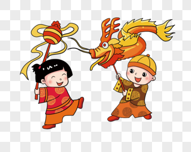 舞龙简笔画图片