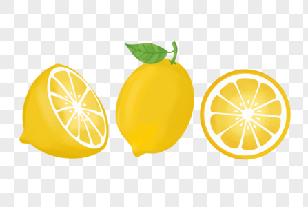 柠檬元素素材清凉高清图片