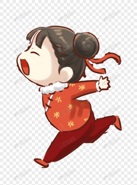 奔跑的小女孩
