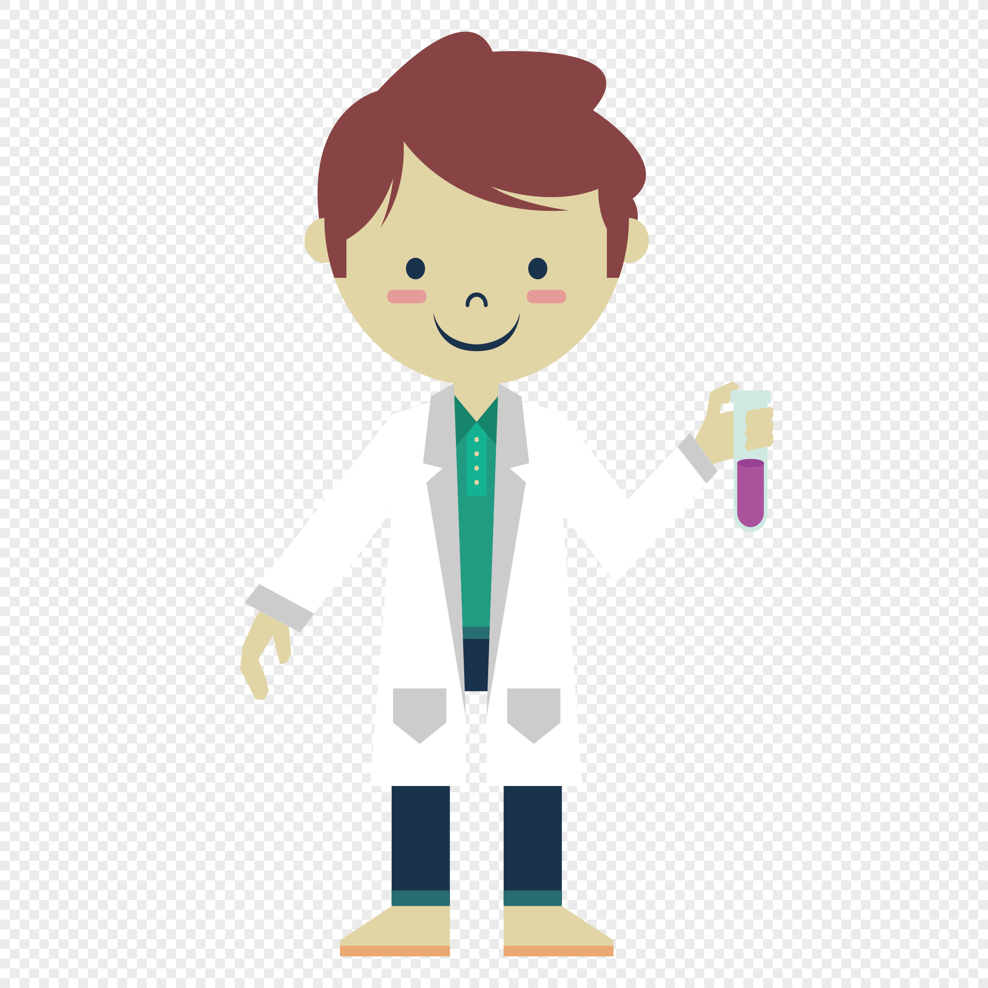 图片 素材 手绘/卡通元素 生物科学家.