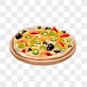 披萨披萨摆盘高清图片