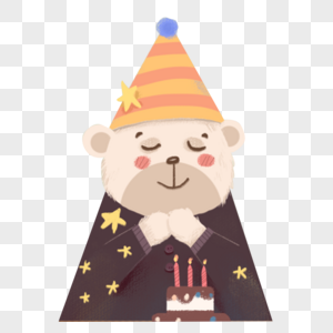 棕熊的生日图片