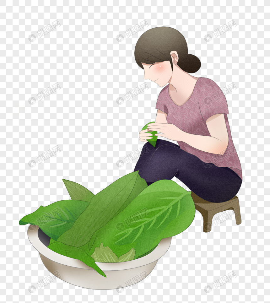 包粽子