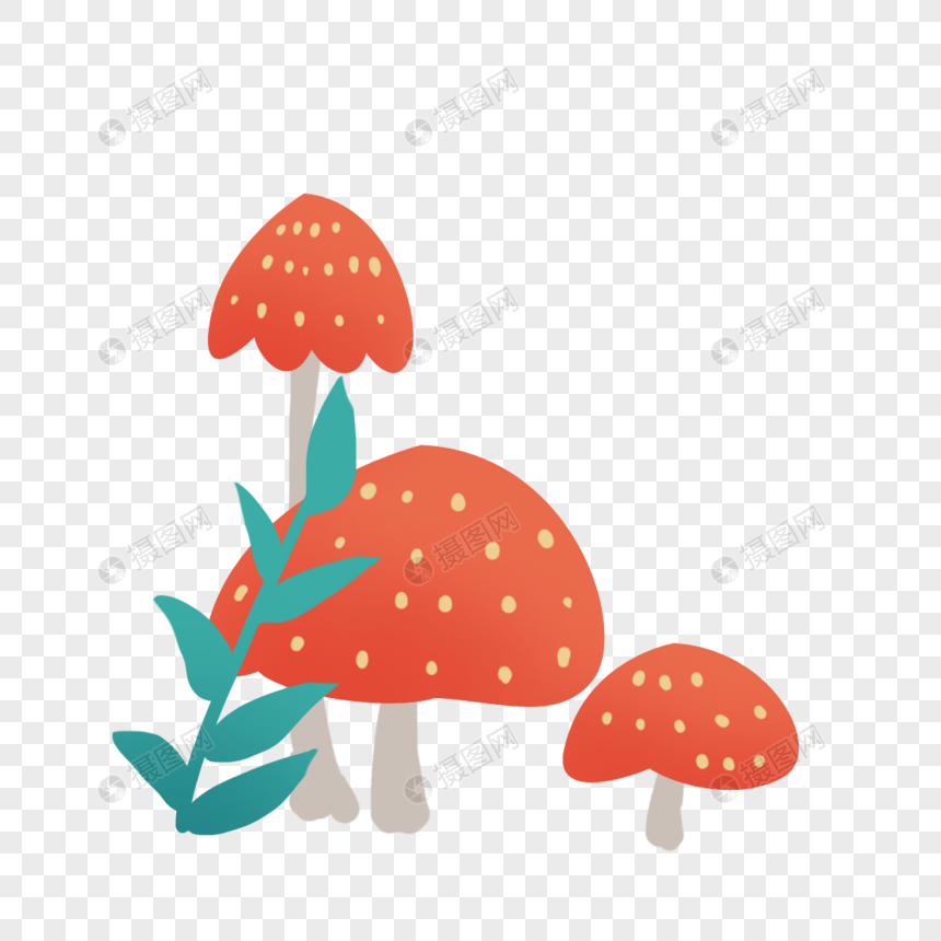 可爱手绘蘑菇图片