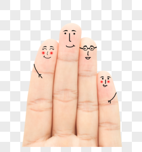 手指创意图创意手指画手指表情素材