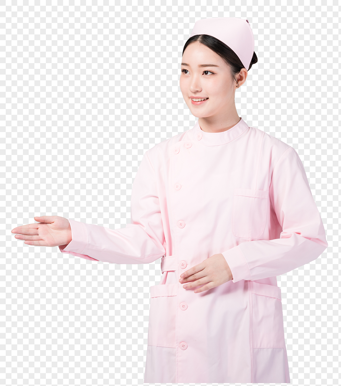 亲和女护士微笑形象展示