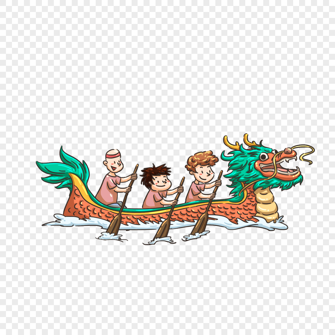 划龙舟