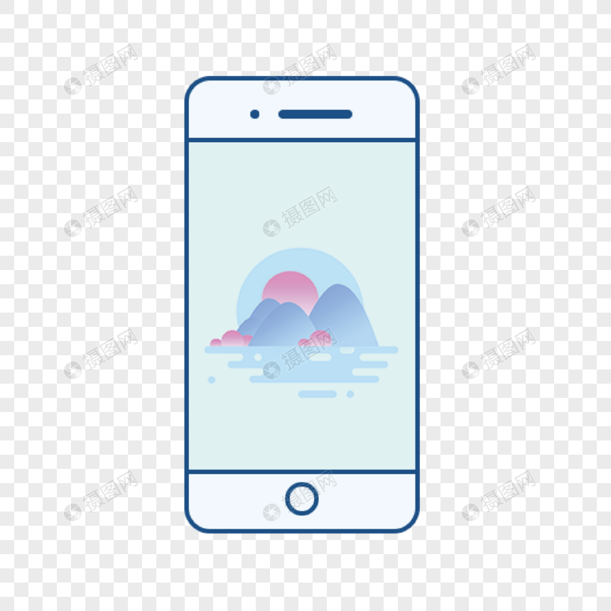 手机元素素材PNG格式_设计素材免费下载_VR