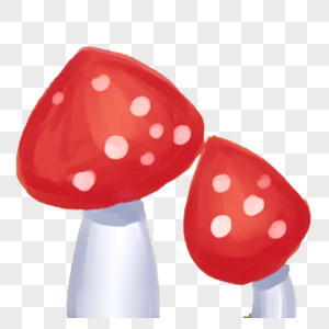 红色蘑菇漂亮红色蘑菇高清图片
