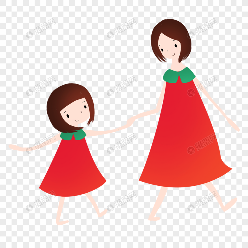 母女俩