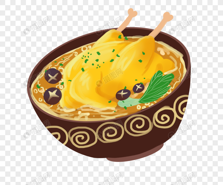 手绘/卡通元素 美味鸡汤.png 860_712